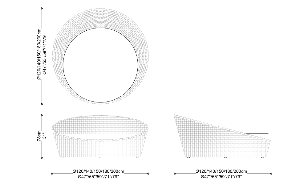 Imagen de las dimensiones principales del producto